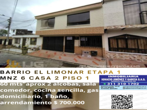 Barrio El Limonar manzana 6 casa 2 piso 1